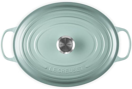 Le Creuset Enameled Cast Iron Signature Oval Dutch Oven, 8 qt., Sea Salt