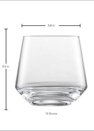 ZWIESEL GLAS Pure Whiskey Glass (Set of 6), Tumblers for Whiskey, Dishwasher-Safe Tritan Crystal Glasses, Made in Germany (13 Ounce)