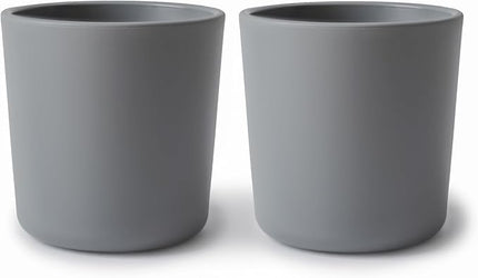 mushie Dinnerware Cups For Kids | Made in Denmark, Set of 2 (Smoke)