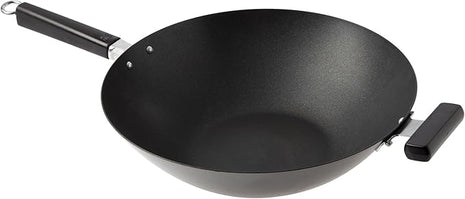 JOYCE CHEN Professional Series 14-Inch Carbon Steel Excalibur Nonstick Wok with Phenolic Handles