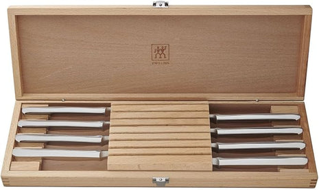 ZWILLING 8-pc 4.5" Stainless Steel Steak Knife Set with 16.5" x 6" Case