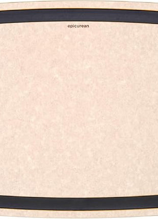 Epicurean Gourmet Series Cutting Board with Juice Groove, 17.5-Inch by 13-Inch, Natural/Slate