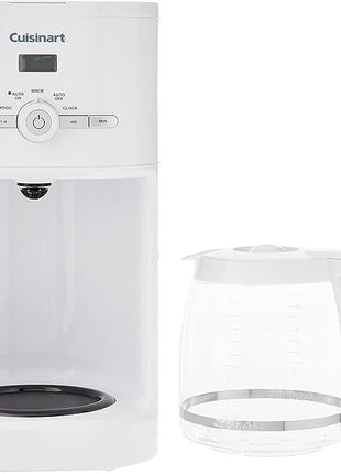 Cuisinart 12-Cup Classic Programmable Coffeemaker, White, 12-Cup, Programmable, DCC-1120NAS