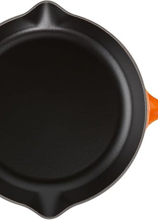 Le Creuset Enameled Cast Iron Signature Iron Handle Skillet, 11.75", Flame
