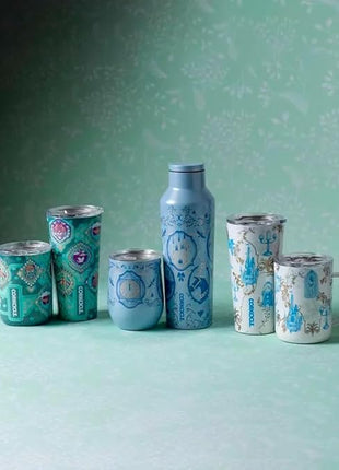 Corkcicle Disney Princess Coffee Mug - Stainless Steel Insulated Cup With Lid For Tea & Coffee - Durable Travel Mug - Eco-Friendly - BPA Free - Non-Slip Silicone Base - Easy Grip - 16 oz - Jasmine