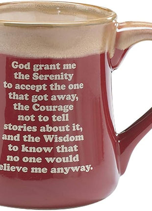 "Born To Fish" Coffee Mug with Fisherman's Serenity Prayer Great Fishing Gift