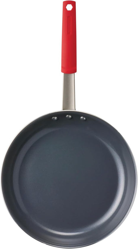 Tramontina Professional 12-Inch Ceramic Non Stick Large Frying Pan, Heavy-Gauge Aluminum Skillet with Nonstick Coating, Dishwasher and Oven Safe, Gray