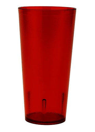 G.E.T. 6624-1-R-EC Heavy-Duty Plastic Restaurant Tumblers, 24 Ounce, Red (Set of 4)
