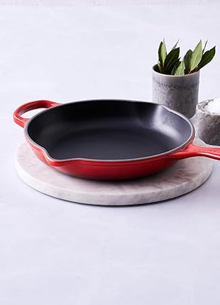 Le Creuset Enameled Cast Iron Signature Iron Handle Skillet, 11.75", Cerise