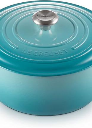 Le Creuset Enameled Cast Iron Signature Round Dutch Oven, 7.25 qt., Caribbean