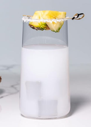 Krosno Tall Water Glasses, Set of 6, 18.3 oz, Avant-Garde Collection, Lightweight Crystal Glass, Perfect for Everyday, Dishwasher Safe, Made in Europe