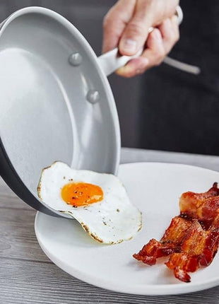 GreenPan Chatham Hard Anodized Healthy Ceramic Nonstick, 8" Frying Pan Skillet, PFAS-Free, Dishwasher Safe, Oven Safe, Gray