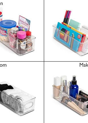 ClearSpace Plastic Pantry Organization and Food Storage Bin – Great Kitchen Organization and Kitchen Storage – Fridge Organizer Bins, Pantry Storage – 6 Pack