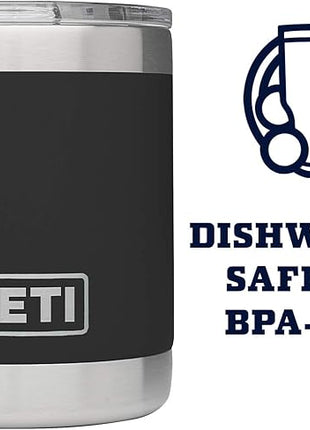 YETI Rambler 10 oz Lowball, Vacuum Insulated, Stainless Steel with MagSlider Lid