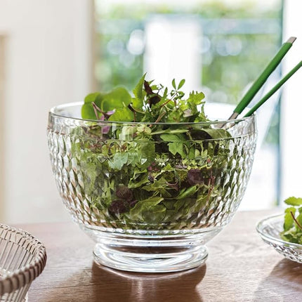 Villeroy & Boch Boston Dish, Decorative Salad Bowl for Parties and Brunches, Crystal, Transparent, Glass