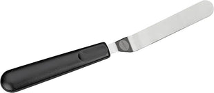 Wilton 9 Inch Frosting Spatula with A Stainless Steel Angled Spatula And Ergonomic Handle, Black Baking Spatula
