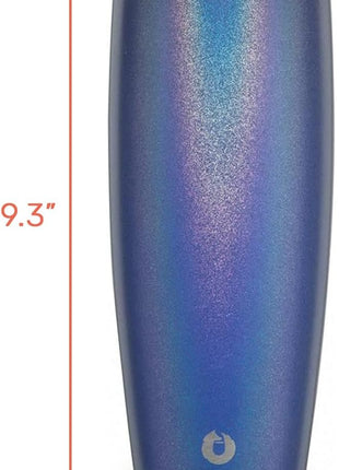 SNOWFOX Premium Vacuum Insulated Stainless Steel Beer Glass With Lid, Home Bar Accessories, Elegant Bartending, Lightweight Pint Glasses, Sleek Drinkware, Frosty Beverages Stay Cold, 23.9oz, Blue