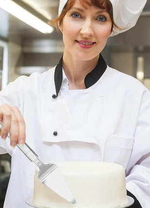 Pie Server Spatula and Cake Cutter Slicer, Stainless Steel Set - Kitchen Essentials for Cutting & Serving Desserts, Brownies, Lasagna