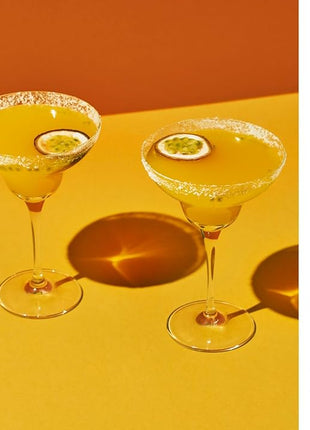 Krosno Margarita Cocktail Glasses, Set of 6, 9.1 oz, Mixology Collection, Ideal for Cocktails, Frozen Desserts, Dishwasher Safe, Made in Europe