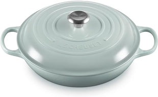 Le Creuset Enameled Cast Iron Signature Braiser, 3.5 qt., Sea Salt