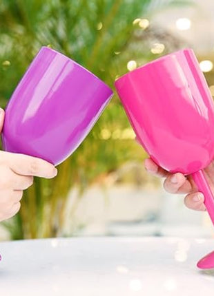 AMZUShome Stainless Steel Wine Glasses Cups.Double Walled Vacuum Insulated Wine Tumbler With Lid and Straw.Friendship,Christmas,Birthday Gifts for Women Men Friends Dad Mom(10oz Purple)