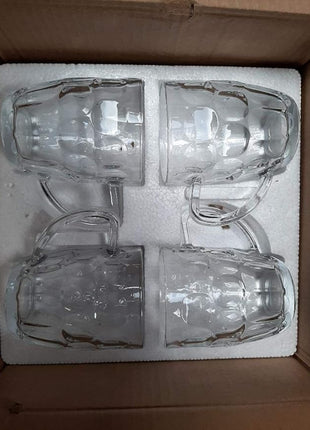 Dimple Stein Beer Mug - 20 OZ (4 Pack)