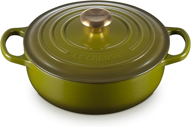 Le Creuset Enameled Cast Iron Signature Round Sauteuse, 3.5 qt., Olive