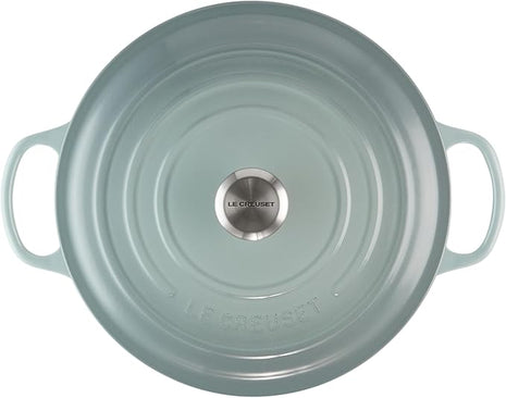 Le Creuset Enameled Cast Iron Signature Round Dutch Oven, 9 qt., Sea Salt