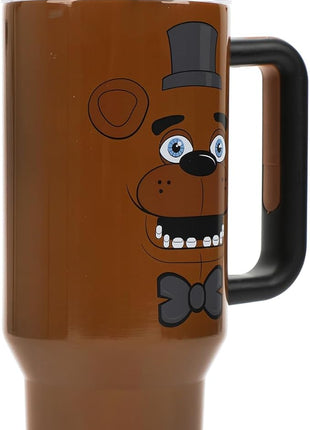 Bioworld Five Nights at Freddy's Freddy Fazbear 40 Oz Stainless Steel Tumbler