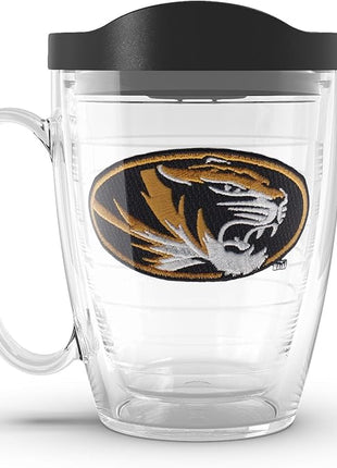 Tervis Made in USA Double Walled University of Missouri Tigers Insulated Tumbler Cup Keeps Drinks Cold & Hot, 16oz Mug, Athletic Logo
