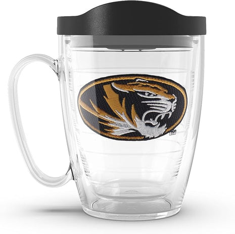 Tervis Made in USA Double Walled University of Missouri Tigers Insulated Tumbler Cup Keeps Drinks Cold & Hot, 16oz Mug, Athletic Logo