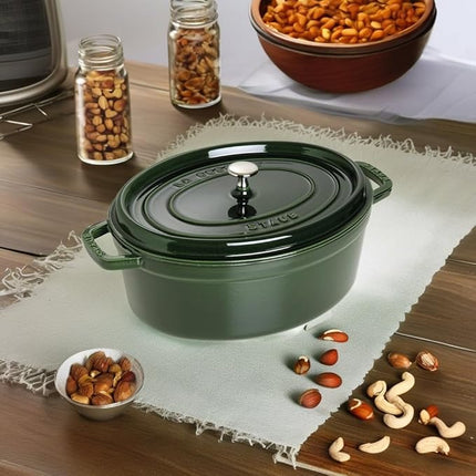 Staub Cocotte Oval 33cm Basil