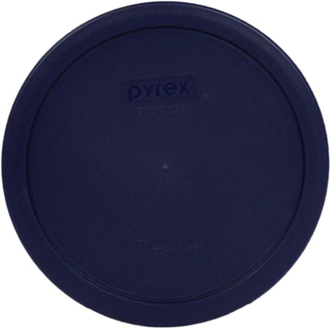 Set of 6 Pyrex Blue Round Storage Lid Cover fits 6 & 7 cup Round Dishes # 7402-PC (6)