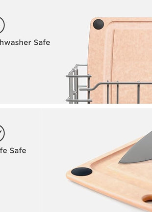 Epicurean All-in-One 19.5" × 14.5" Cutting Board in Natural