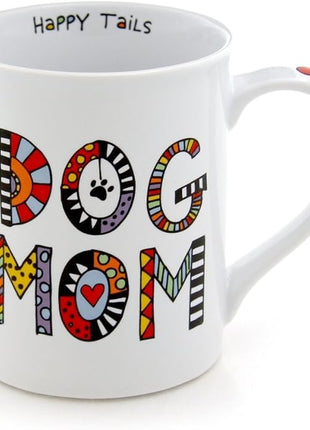 Enesco Our Name is Mud Dog Mom Cuppa Doodle Porcelain Mug, 16 oz