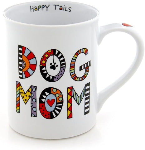 Enesco Our Name is Mud Dog Mom Cuppa Doodle Porcelain Mug, 16 oz
