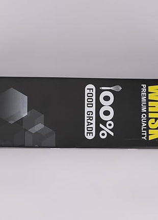 HOTEC 4 Pieces Stainless Steel Whisks Set, Wire Balloon Whisks Egg Beater, Thicken Wire &Non-slip Handle Whisk Perfect for Cooking, Stirring, Beating and Blending (Silver)