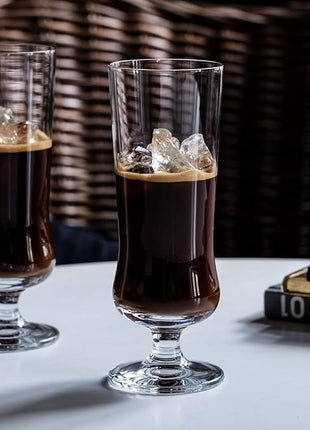 Krosno Pina Colada Cocktail Drinking Glasses, Set of 6, 10.1 oz, Avant-Garde Collection, Perfect for Alcoholic and Non Alcoholic Cocktails or Frozen Coffee, Dishwasher Safe, Made in Europe