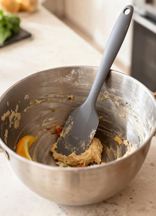 Silicone Spatula Set - Rubber Spatula - 600°F Heat Resistant Baking Spoon & Spatulas(Dark Grey)