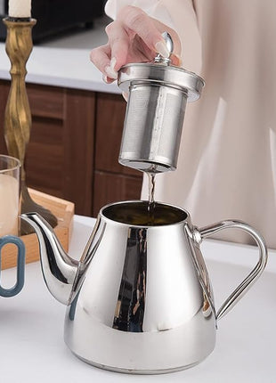 SANQIAHOME Stainless Steel Teapot with Infuser 1200ml