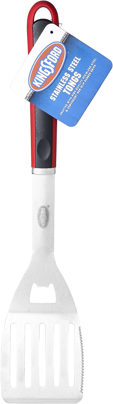 Kingsford Stainless Steel BBQ Spatula with Red & Black Handle