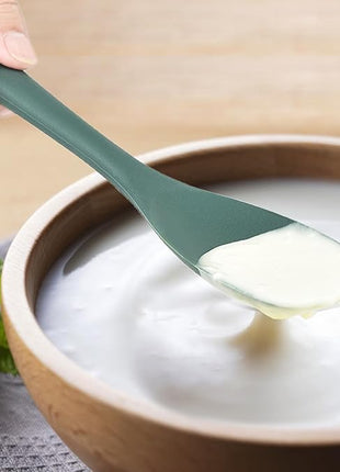 Upgrade Silicone Spatula Spoon Set,VOVOLY Heat Resistant Rubber Spoonula, Seamless Non-Stick Flexible Scrapers for Baking Mixing Tool,3 Pack,