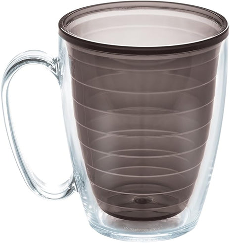 Tervis Clear & Colorful Tabletop Made in USA Double Walled Insulated Tumbler Travel Cup Keeps Drinks Cold & Hot, 16oz Mug, Quartz