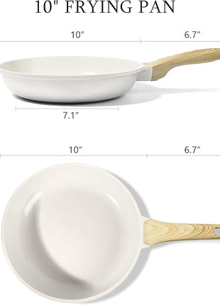 GiPP Ceramic Nonstick Frying Pan - 10 Inch Healthy Non-Toxic Non Stick Skillet Omelette Pans, Induction Compatible Chef Pan, PFAS & PFOA-Free, Dishwasher Safe, Stay Cool Handles Visit the Store