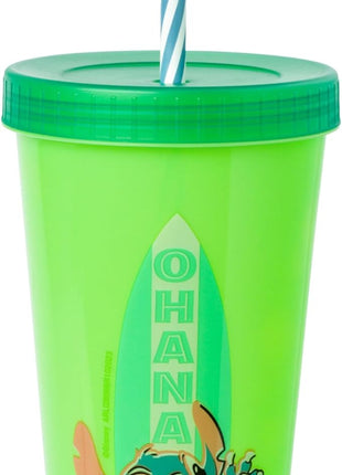 Silver Buffalo Disney Lilo and Stitch 4 Pack Color Changing Plastic Tumbler Set Featuring Stitch, 24 Ounces (Pack of 12)