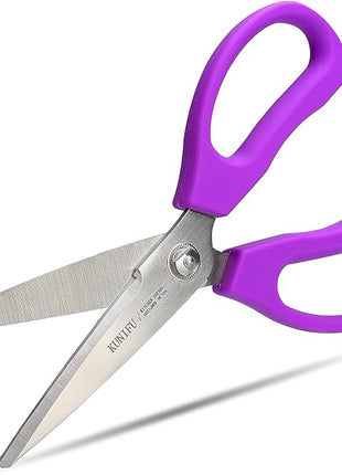 KUNIFU Kitchen Scissors, All Purpose Kitchen Shears, Heavy Duty Come Apart Scissors Gadgets Utensils - Purple