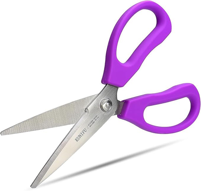 KUNIFU Kitchen Scissors, All Purpose Kitchen Shears, Heavy Duty Come Apart Scissors Gadgets Utensils - Purple