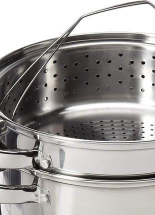 8 Quart 18/10 Stainless Steel 4 Piece Multi-Cookware Set With Encapsulated Base