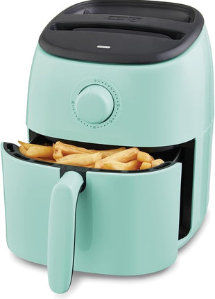 DASH Tasti-Crisp™ Express Air Fryer Oven, 2.6 Qt., Aqua – Compact Air Fryer for Healthier Food in Minutes, Ideal for Small Spaces - Auto Shut Off, Analog, 1000-Watt