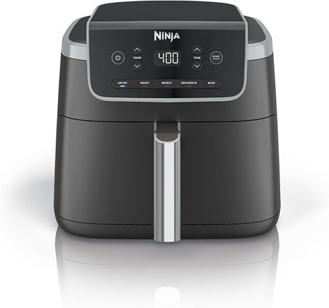 Ninja | Air Fryer | 5 QT Capacity | 5-in-1 Air Fry, Bake, Roast, Reheat, & Dehydrate | Air Crisp Technology | Nonstick Basket & Crisper Plate | Grey | AF142